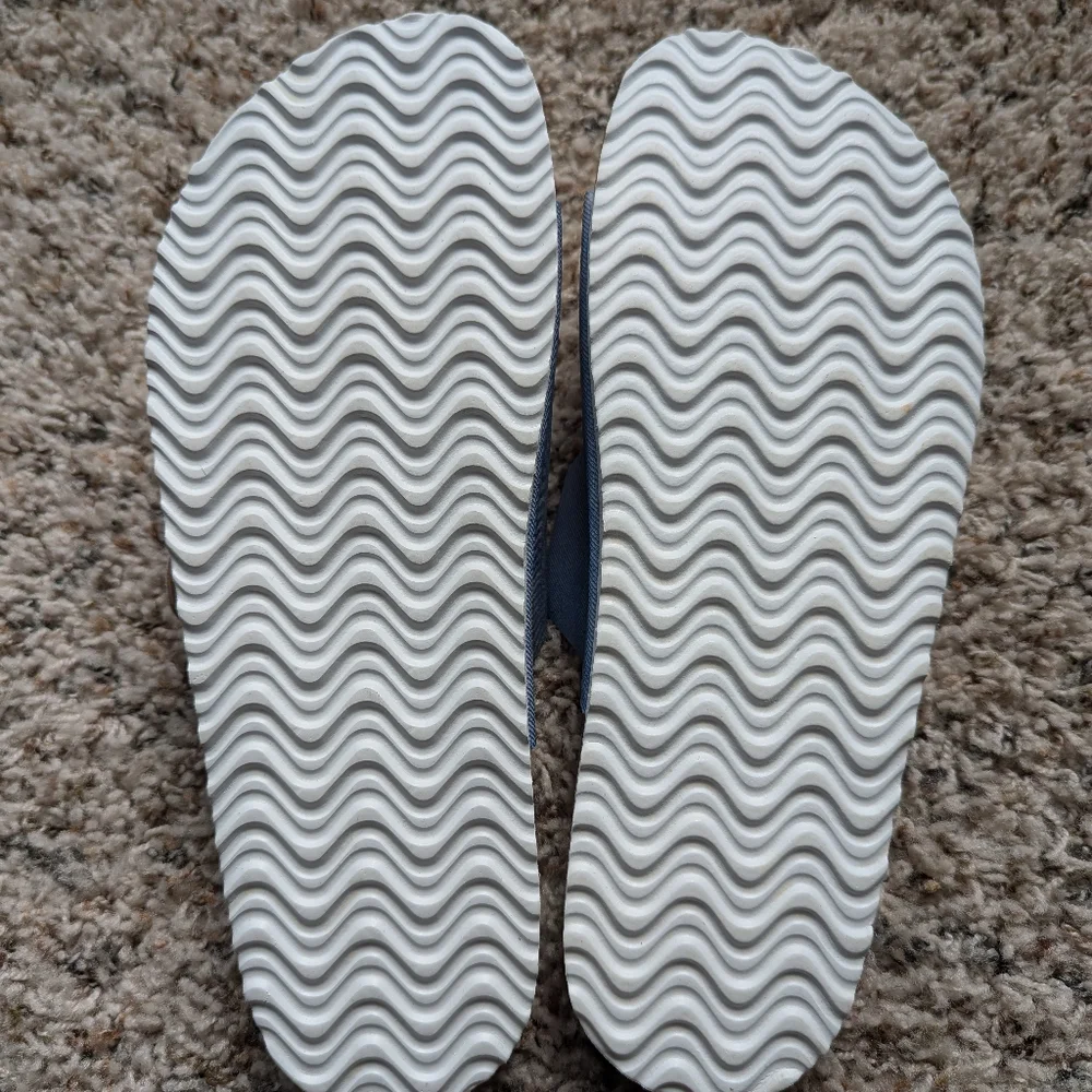 NWOT Denim Corkbed Buckle Sandals